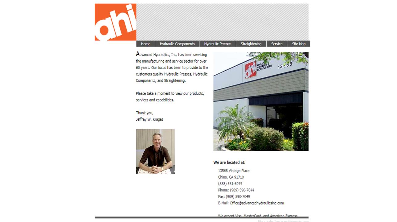 Advanced Hydraulics, Inc. Chino, CA Air Cylinders