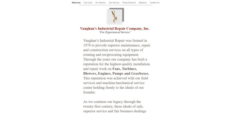 Vaughan's Industrial Repair Co., Inc.