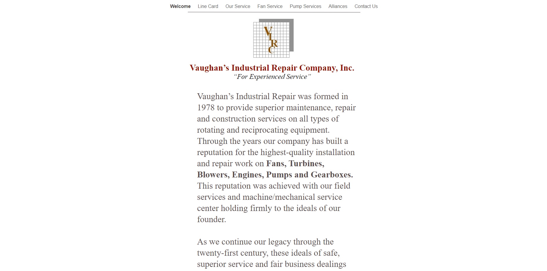 Vaughan's Industrial Repair Co., Inc.