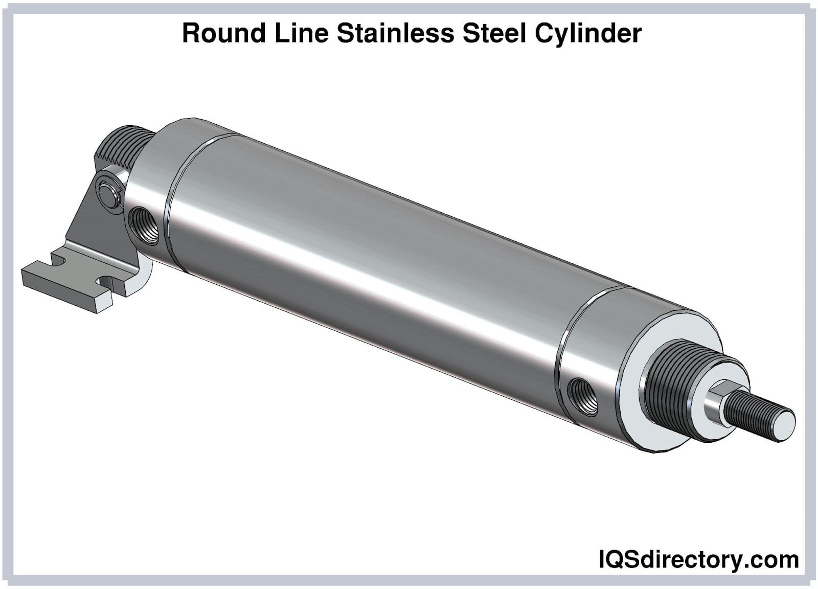 Round Line Stainless Steel Cylinder